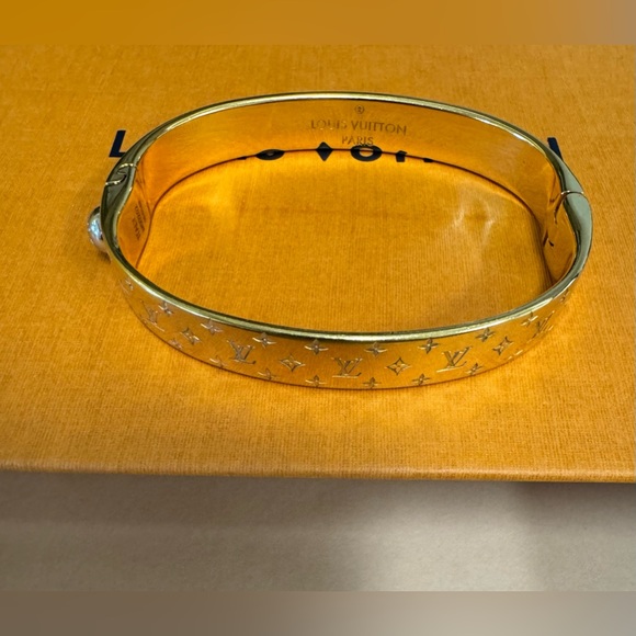 Authentic Louis Vuitton Nanogram Cuff LV Bracelet - Picture 3 of 15